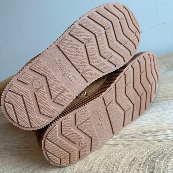 Cat & Jack Target Natalia Tall Shearling Style Boots Cognac 4 - Picture 7 of 8